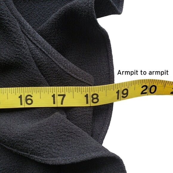 Laundry by Shelli Segal Flutter Sleeve Little Black Dress Whimsigoth Size 2 - Picture 12 of 16